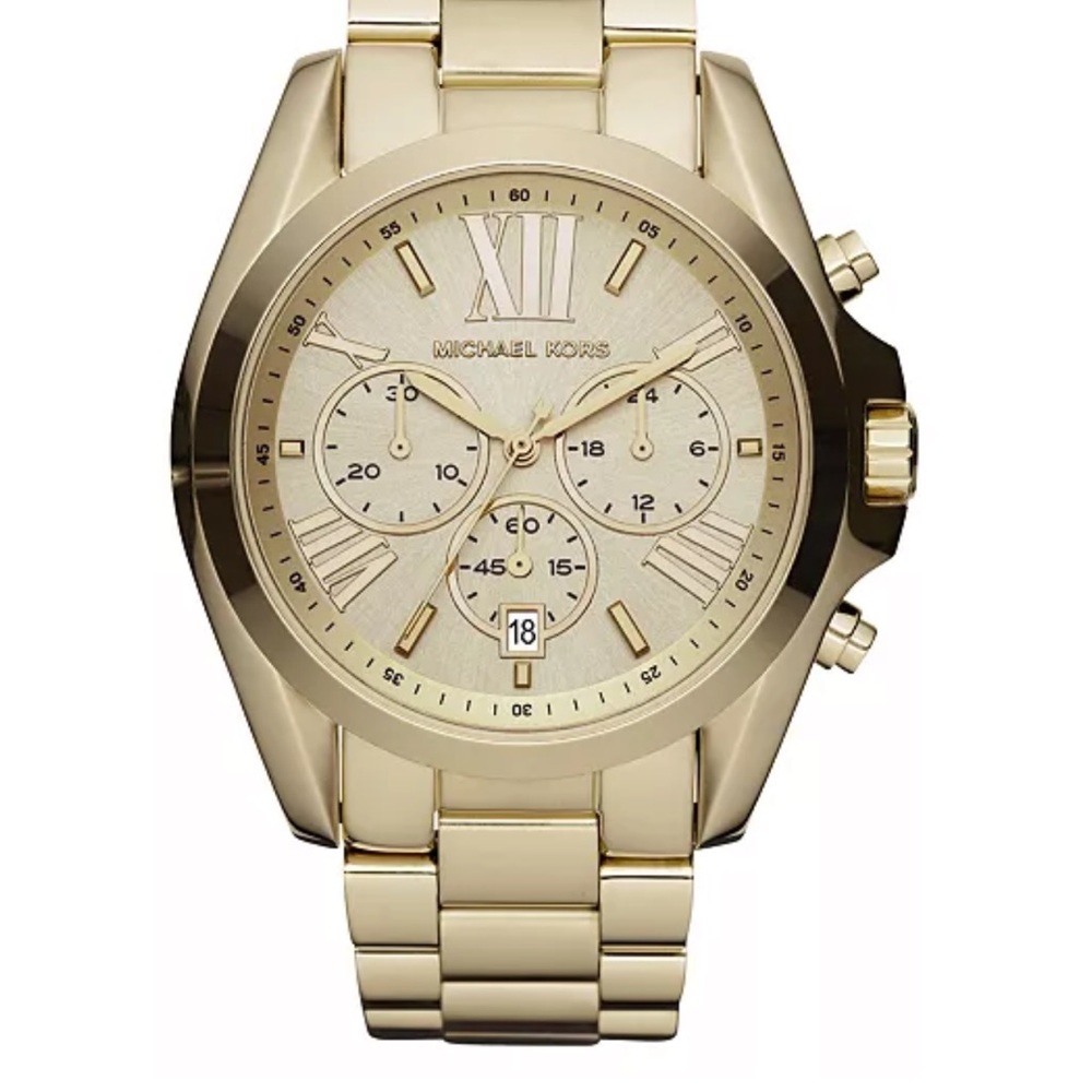 Michael Kors Bradshaw Gold-Tone Stainless Steel Watch